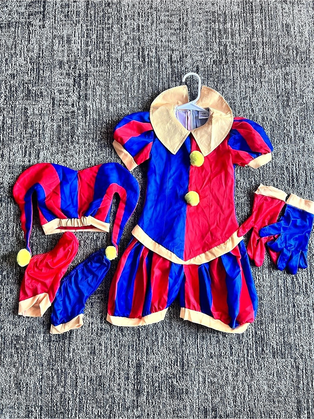 Kids Superhero Costume in Blue & Red